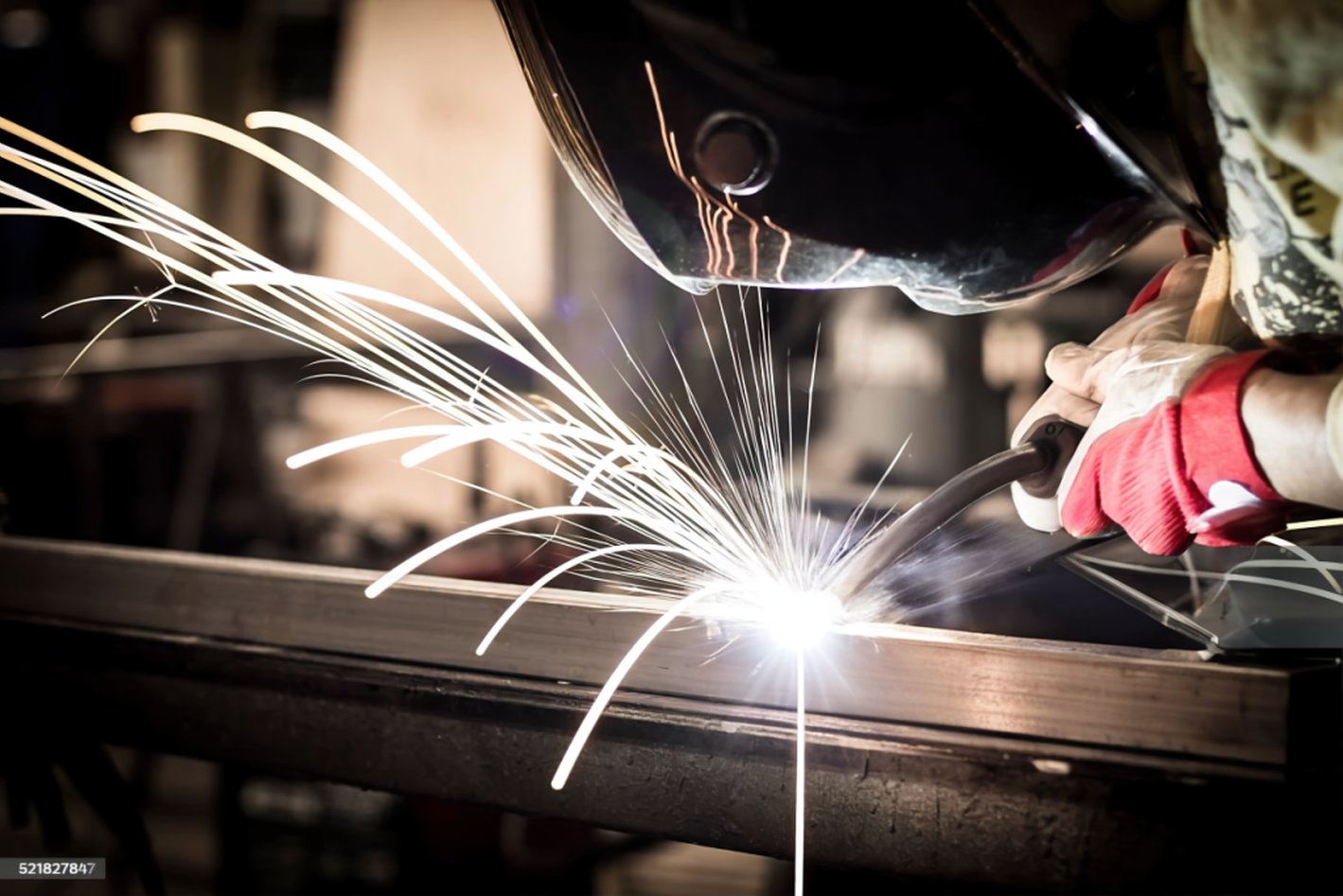 Welder at work